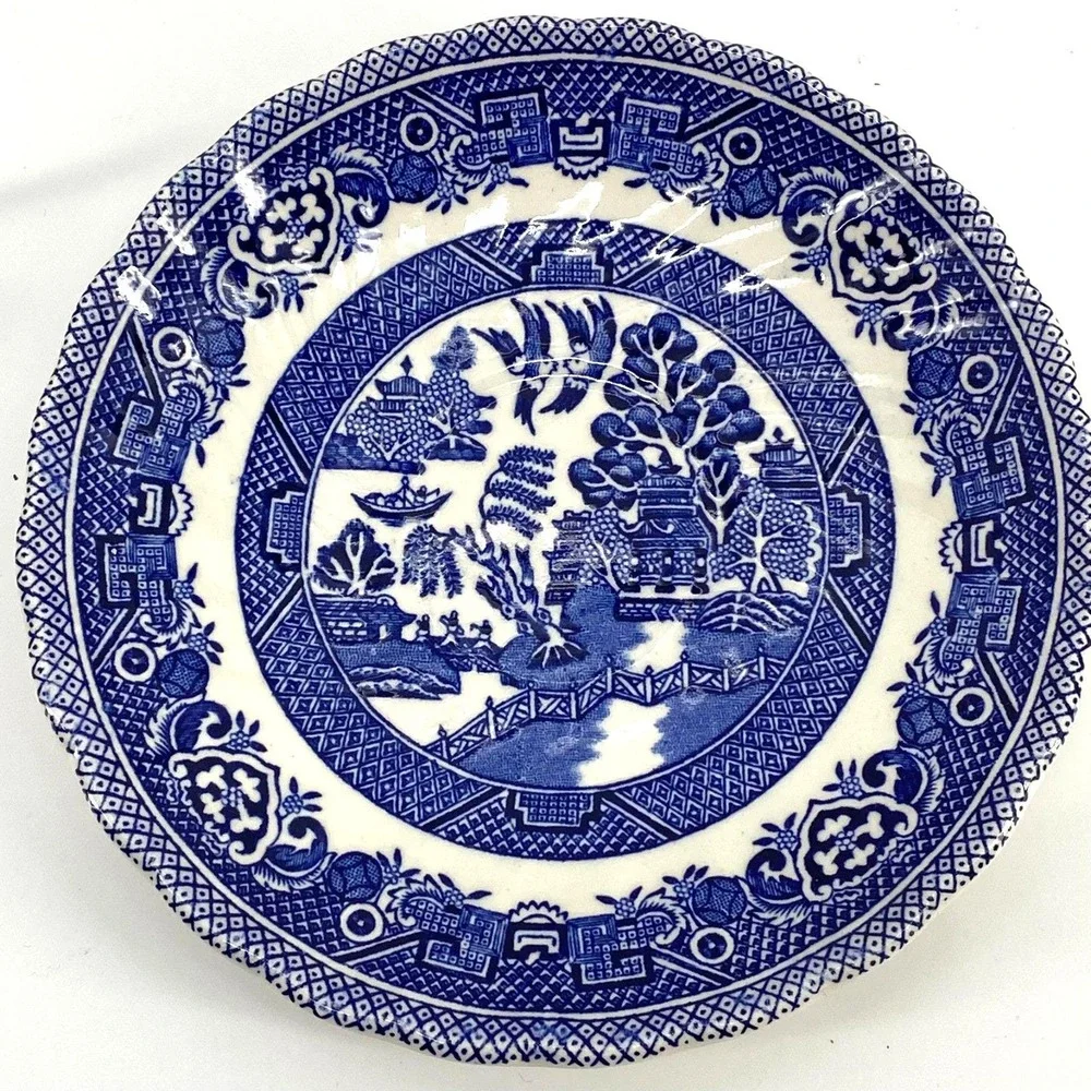 Lot 6 Willow Blue Myott Staffordshire England Blue Willow Coffee Tea Cup Saucers